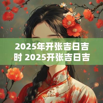 2025年开张吉日吉时 2025开张吉日吉时