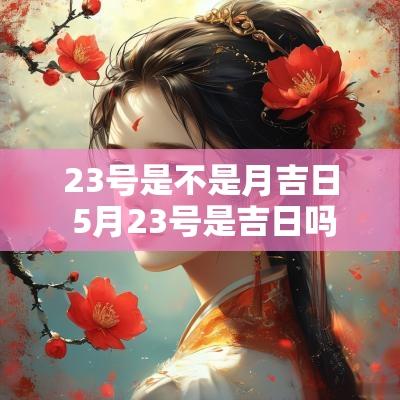 23号是不是月吉日 5月23号是吉日吗