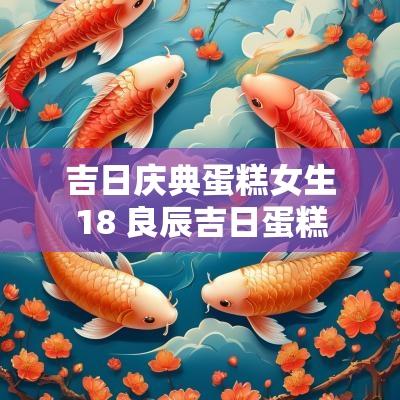 吉日庆典蛋糕女生18 良辰吉日蛋糕