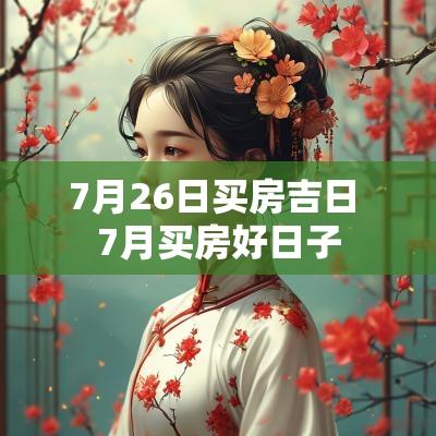 7月26日买房吉日 7月买房好日子