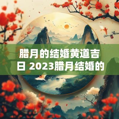 腊月的结婚黄道吉日 2025腊月结婚的黄道吉日