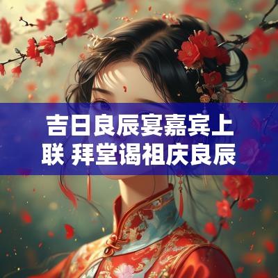 吉日良辰宴嘉宾上联 拜堂谒祖庆良辰上联