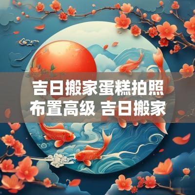 吉日搬家蛋糕拍照布置高级 吉日搬家装修效果图