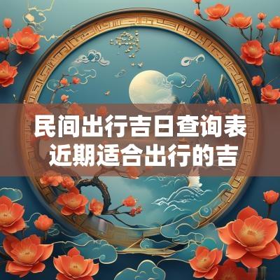民间出行吉日查询表 近期适合出行的吉日