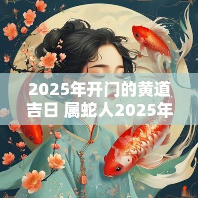 2025年开门的黄道吉日 属蛇人2025年黄道吉日