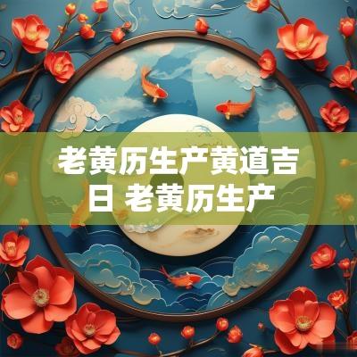 老黄历生产黄道吉日 老黄历生产