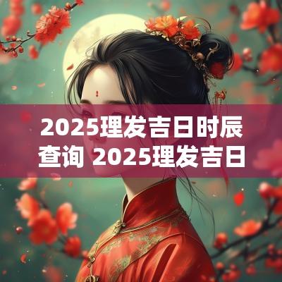 2025理发吉日时辰查询 2025理发吉日查询表