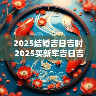 2025结婚吉日吉时 2025买新车吉日吉时