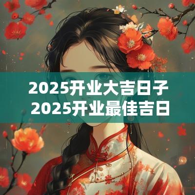 2025开业大吉日子 2025开业最佳吉日