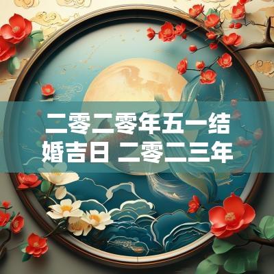 二零二零年五一结婚吉日 二零二三年阴历五月结婚吉日