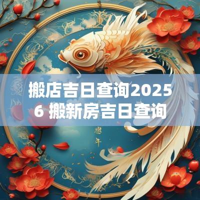 搬店吉日查询20256 搬新房吉日查询