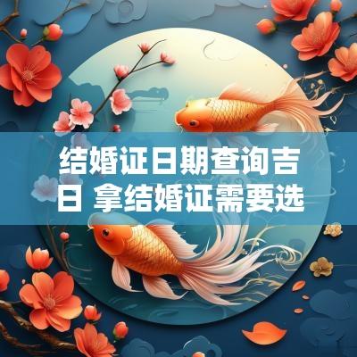 结婚证日期查询吉日 拿结婚证需要选吉日