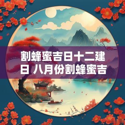 割蜂蜜吉日十二建日 八月份割蜂蜜吉日