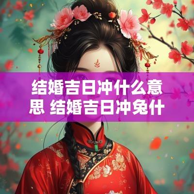 结婚吉日冲什么意思 结婚吉日冲兔什么意思
