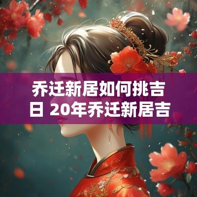 乔迁新居如何挑吉日 20年乔迁新居吉日