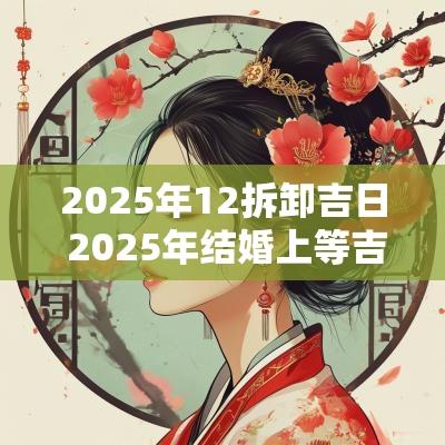 2025年12拆卸吉日 2025年结婚上等吉日