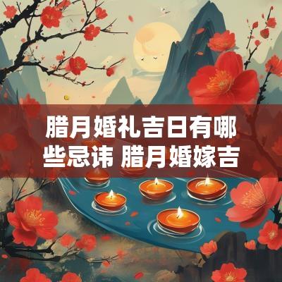 腊月婚礼吉日有哪些忌讳 腊月婚嫁吉日有哪些