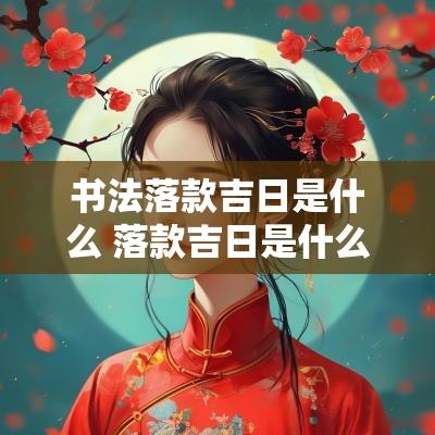 书法落款吉日是什么 落款吉日是什么意思