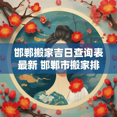 邯郸搬家吉日查询表最新 邯郸市搬家排名