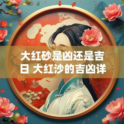 大红砂是凶还是吉日 大红沙的吉凶详解