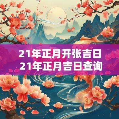21年正月开张吉日 21年正月吉日查询