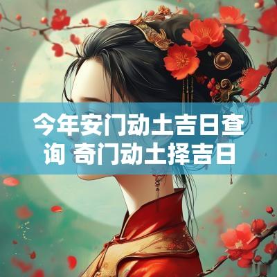 今年安门动土吉日查询 奇门动土择吉日实例详解