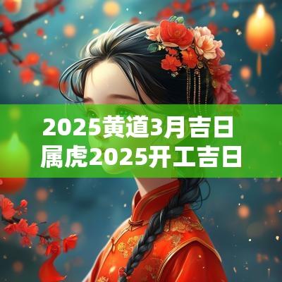 2025黄道3月吉日 属虎2025开工吉日