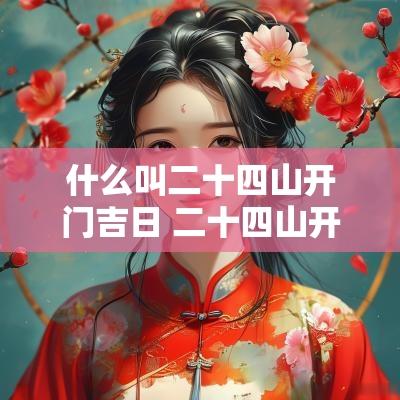 什么叫二十四山开门吉日 二十四山开门方位