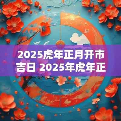 2025蛇年正月开市吉日 2025年蛇年正月吉日
