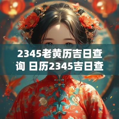 2345老黄历吉日查询 日历2345吉日查询