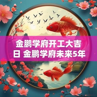 金鹏学府开工大吉日 金鹏学府未来5年的规划