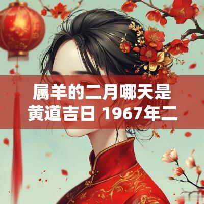 属羊的二月哪天是黄道吉日 1967年二月出生属羊