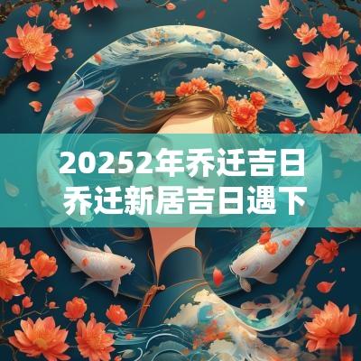 20252年乔迁吉日 乔迁新居吉日遇下雨天