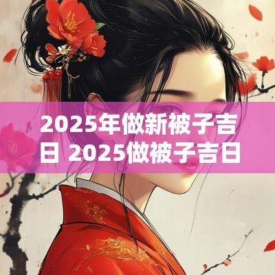 2025年做新被子吉日 2025做被子吉日