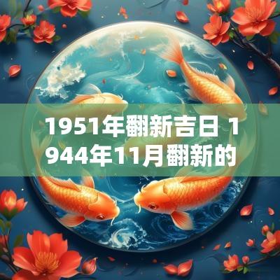 1951年翻新吉日 1944年11月翻新的吉日