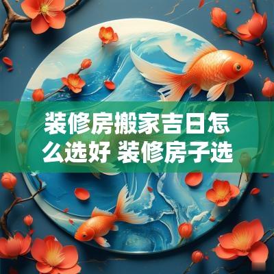 装修房搬家吉日怎么选好 装修房子选吉日吉时怎么选