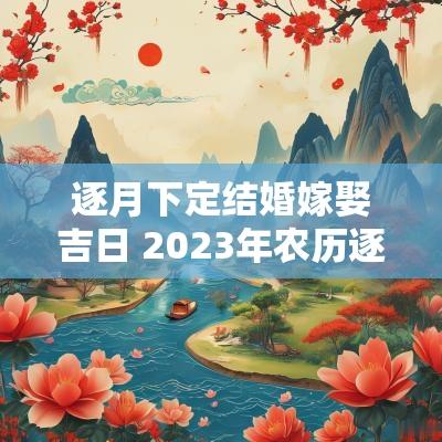 逐月下定结婚嫁娶吉日 2025年农历逐月结婚吉日