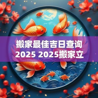 搬家最佳吉日查询2025 2025搬家立灶吉日