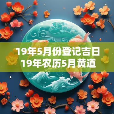 19年5月份登记吉日 19年农历5月黄道吉日