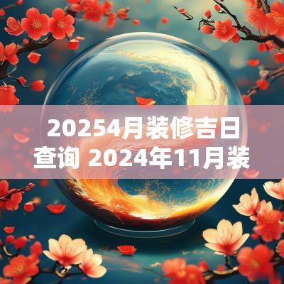 20254月装修吉日查询 2025年11月装修吉日