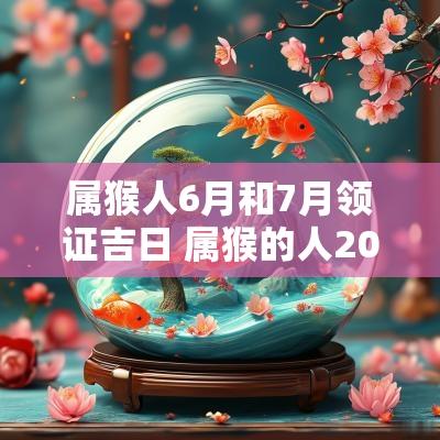 属猴人6月和7月领证吉日 属猴的人2025年结婚吉日