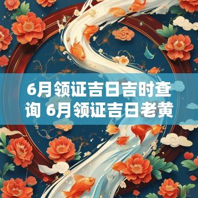 6月领证吉日吉时查询 6月领证吉日老黄历