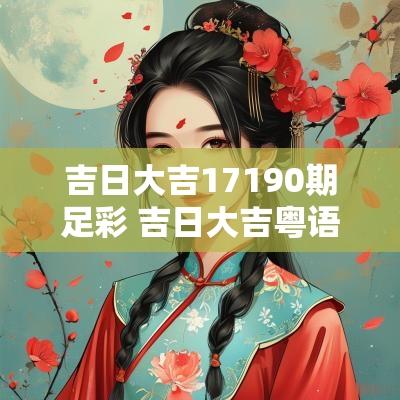 吉日大吉17190期足彩 吉日大吉粤语