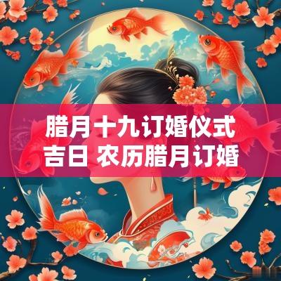 腊月十九订婚仪式吉日 农历腊月订婚吉日