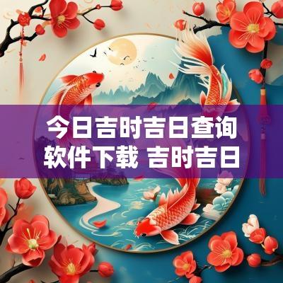 今日吉时吉日查询软件下载 吉时吉日查询平台下载