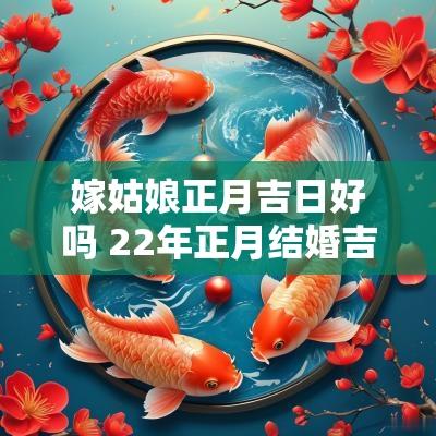 嫁姑娘正月吉日好吗 22年正月结婚吉日