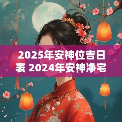 2025年安神位吉日表 2025年安神净宅吉日