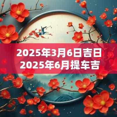 2025年3月6日吉日 2025年6月提车吉日