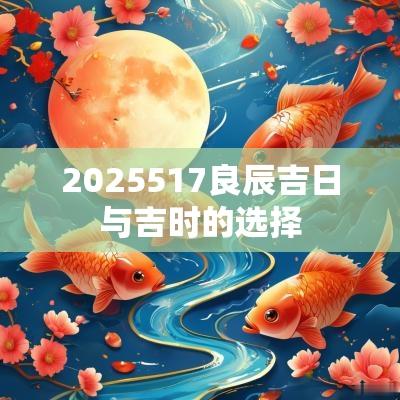 2025517良辰吉日与吉时的选择