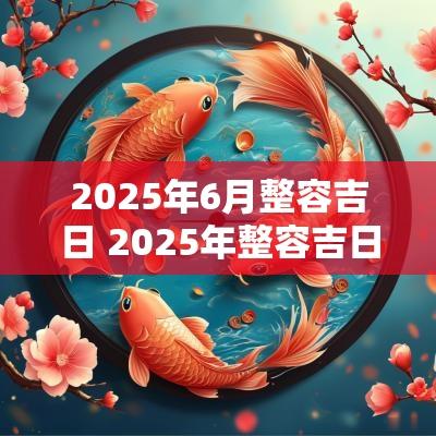 2025年6月整容吉日 2025年整容吉日表